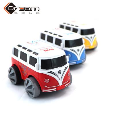 China Eco-friendly Material Kids Education Toys Cartoon Plastic Model Toys Car Mini Inertia Pull Back Vehicle For Children for sale