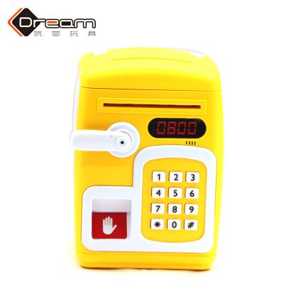 China Cion Bank Factory New Arrival Mini Fingerprint Password Atmosphere Plastic Child Toy Music Piggy Bank for sale