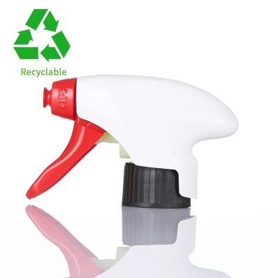 China Non Spill LOGO Sprayer 28/400 Sprayer Trigger Customized Recyclable Plastic Trigger In Stock for sale