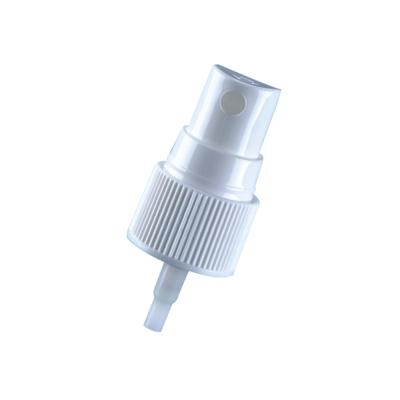 China Non Spill 20/410 PP White Plastic Ribbed Fine Mist Sprayer Pump For Hand Sanitizer Spray Bottle for sale