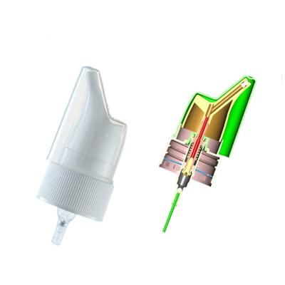 China Non Spill 30mm Plastic Medical Mist Nasal Sprayer 0.10-0.15cc/T for sale