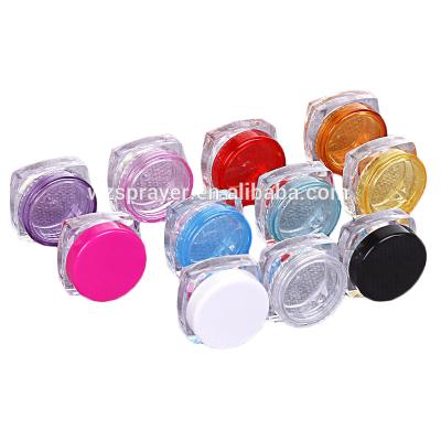 China Non Spill 10ml PS Cosmetic Packaging Jar , Plastic Cosmetic Jar For Cream for sale