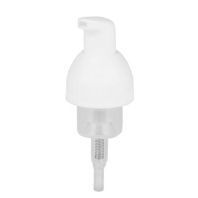 China Non Spill Shunlong 30mm Plastic Cosmetic White Foam Pump Dispenser for sale