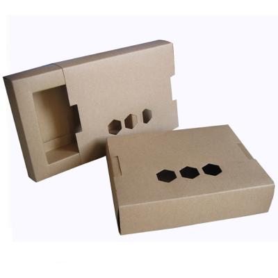 China Recycled Materials Kraft Paper Cardboard Socks Custom Packing Box Sliding Drawer Box With Drawer for sale