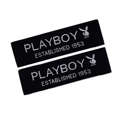 China eco-friendly & Washable Brand Logo Customized End High Density Folding Sewing Woven Label For Clothing for sale