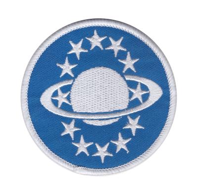 China High Quality Eco - Friendly Logo Brand SAFETY Customized Wovne Patches Iron On Sticking Embroidery Patches Embroidery Labels For Clothing / Hat for sale