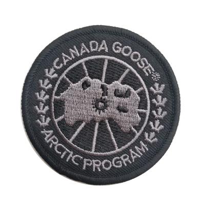 China Factory Logo Brand Canada Patch Hat High Quality Custom Woven Patch Woven Patch Embroidery Labels For Clothing/Hat for sale