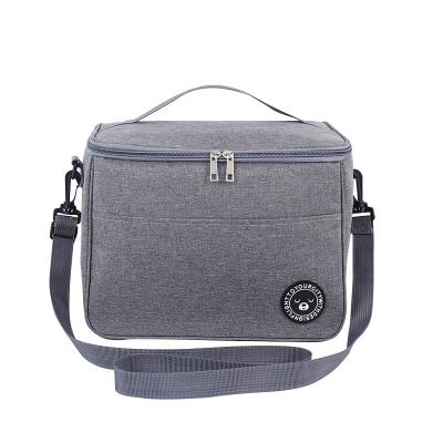 China Fashoion Quality Portable Lunch Bag Food Thermal Box Durable Waterproof Office Cooler Lunch bags With Shoulder Organizer Insulated Case for sale