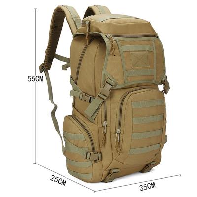 China Waterproof Tactical Backpack Camping Hiking Daypack Rucksack Outdoor Fishing Sport Hunting Climbing Waterproof Bag 50L for sale