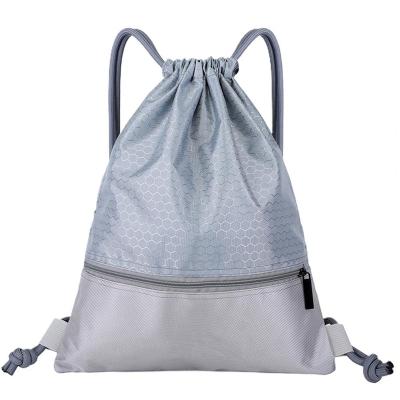 China Fashoion OEM Drawstring Bag Oxford Bag  Light Cheap Promotional Bagpack Casual Sports Knapsack Drawstring Black Backpack bags wholesale for sale