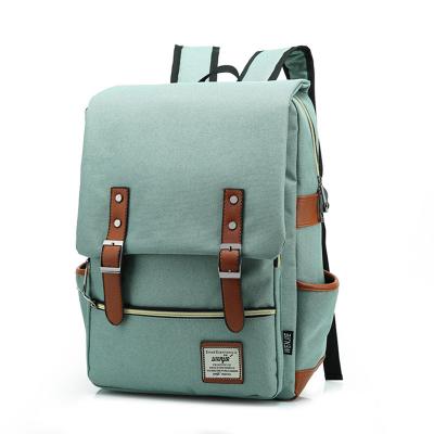 China With USB 16 inch Laptop Backpack Women Canvas Bags Men canvas Travel Leisure Backpacks Retro Casual Bag School Bags For Teenagers for sale