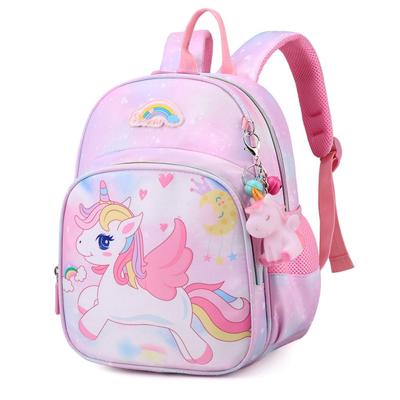 China Fashoion 2022 New Unicorn Backpack For Girls Cartoon Pink Princess School Bags Kids Satchels Kindergarten Bookbag Infantil Escolar for sale