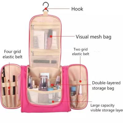 China Fashion Women Hanging Bathroom Large Toiletry Bag Cosmetic Organizer Make Up Case Necessaries Storage Holiday Travel Accessory Wash Bags for sale