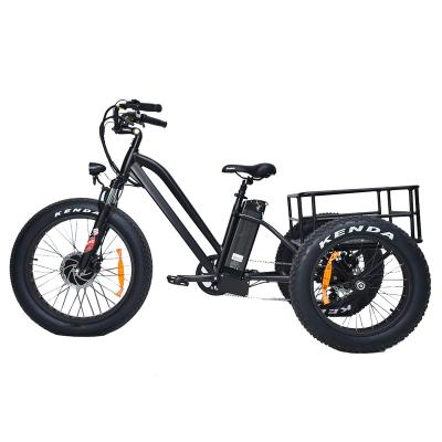 China Fat Type Front Drive Cargo ebike 48v 500w electric bike 3 wheels hot sale electric bicycle for sale