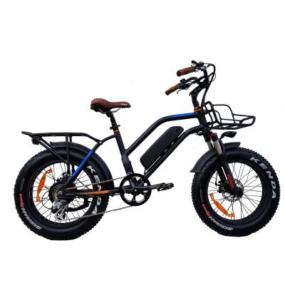 China Aluminum alloy fashion electric bike with 20 inch fat tire 48v500w fat tire electric bike for alduts for sale