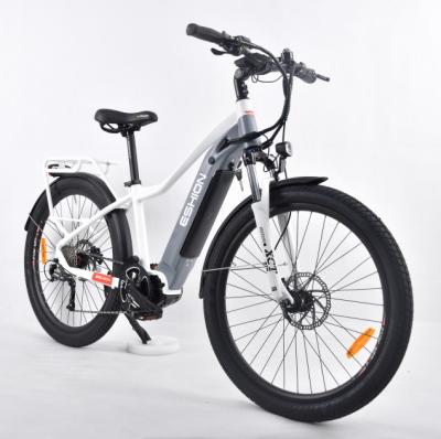 China Chinese Aluminum Alloy Electric Bike with 14Ah Battery 500W City E-Bike 9 Drive Motor Lady Electric Bike 26 Inch Mid City Electric Bike for sale