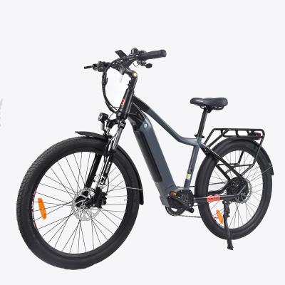 China Aluminum alloy 7 speed 700cc mid motor city bike bafang electric bike 48v 250w for women for sale