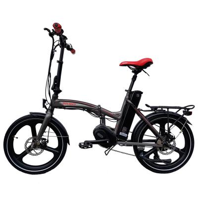 China Multifunctional Folding Ebike With Bafang Mid Motor Drive , 48V350W Electric Foldable Bicycle for sale