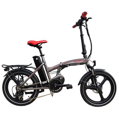 China 36V250W Bafang Foldable Electric Bicycle Mid Interface Folding Electric Bicycle Mini Electric Folding Bicycle for sale