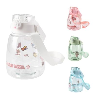 China New Style Viable Bounce Cover Large Straw Cup Fresh And Cute Belly Bottle for sale