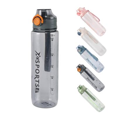 China 1000ml sustainable 32oz drinking plastic transparent bpa free tritan fitness water bottle with pp lid for sale