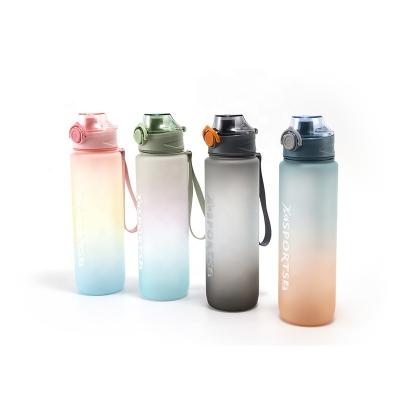 China Tritan Sustainable 32oz Wide Mouth Fitness Sport Bpa Free Frosted Plastic Water Bottle Bpa Free for sale