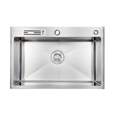 China Without Faucet Modern Handmade 304 Stainless Steel Kitchen Sink For Home for sale