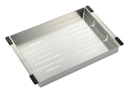 China Sustainable Stainless Steel Colander / Sink Rack For Kitchen Sink for sale