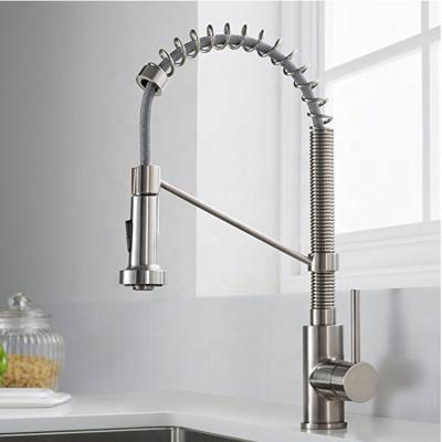 China Thermostatic Faucets New Style Single Handle Commercial Pull Out Kitchen Faucet For Sink for sale