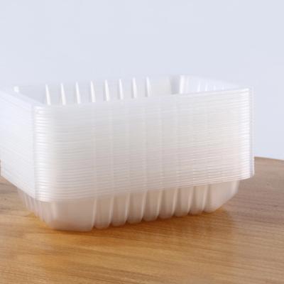 China 100% Food Grade Materials Popular Clear Food Packaging Container RPP/PP Transparent Disposable Plastic Meat Trays for sale