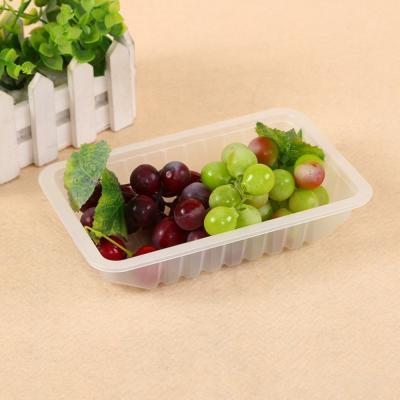 China 100% China Top Wholesale Food Grade Materials Microwave Fruits and Vegetables Disposable Food Packaging RPP/PP Plastic Trays for sale