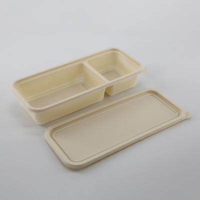 China Eco Friendly Food Lunch Box Disposable Biodegradable Storage Containers Cornstarch Box for sale