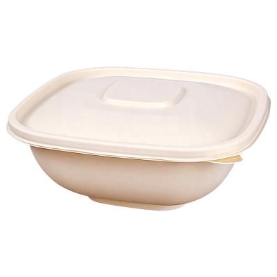 China Disposable PLA Cornstarch Food Container Biodegradable Microwavable Bowl Take-Out Bowl for sale