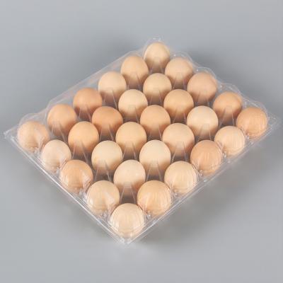 China Eco-friendly Wholesale 30 Holes Plastic Egg Tray Egg Tray Blister Packaging Box for sale