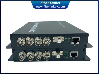 China 2-ch bidirectional dual way 3G-SDI fiber extender with Gigabit Ethernet over single core fiber for sale