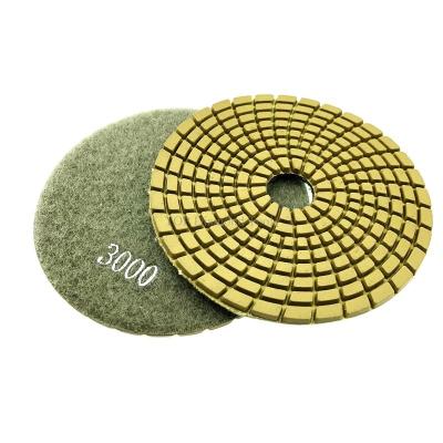 China Diamond Polishing Pads For Stone Flexible Granite Quartz Wet Used Marble Polish Granite Polishing Diameter 10 Inch for sale