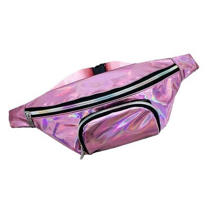 China Anti-theft Punk Holographic Reflective Waist Accessories Bolsa Fashion Running Bag for sale