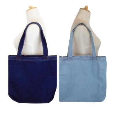 China Eco-friendly Women Shoulder Shopping Bag Large Capacity Environmental Friendly Fashion Denim Casual Bag for sale