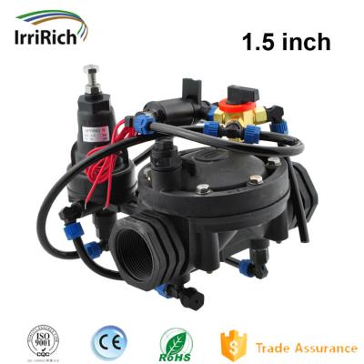 China Garden 1.5 Inch Irrigation Solenoid Valve Option AC DC LOCK Manually With Pressure Regulator for sale