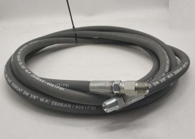 China Male NPT X NPT Swivel Gray Washing Machine Water Hose 4000 PSI Pressure for sale