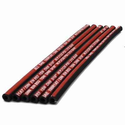 China Black NBR 1sn DN8 Hydraulic Rubber Hose for sale