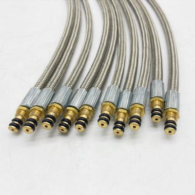 Chine Tuyau en caoutchouc tressé de gaz de fil d'acier inoxydable pour le fourneau campant extérieur à vendre