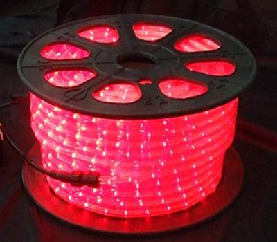 China Decoration Hotsale LED 2 Wire 13mm Red 24V Led Neon Flex Rope Light for sale