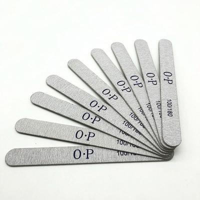 China 2022 eco-friendly new cheap custom wood EVA 100 180 double side sun disposable nail files for sale