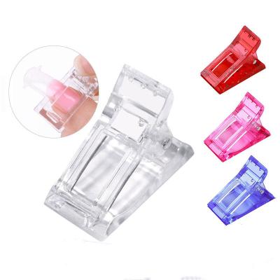 China Durable Cheap Factory Selling Colorful Professional Nail Art Tool Quick Building Extension Crystal Long Nail Gel Clip for sale