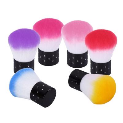 China Custom Synthetic Mushroom Soft Mushroom Beauty Care Makeup Tools Factory Private Label Factory Lead Powder Blush Brush Plastic Mini Kabuki Blush Brush for sale