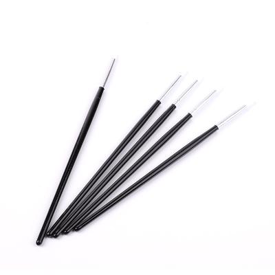 China NAIL 5pcs/set Customized Logo Manicure Tools Nail Art Gradient Blooming Silicone Brush Set Black Wood Handle Nail for sale