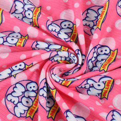 China 190 gsm 95%polyester 5%spandex waterproof wholesale polyester fabric printed fabric for dress for sale