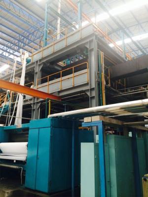 China SMS PP Spunbonded Nonwoven Machinery , 3200mm , 4000mm Geotextile Production Line for sale