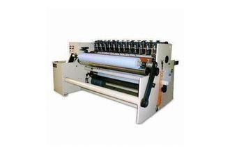 China Plastic Film BOPP / PET / PE / PVC slitter rewinder machine with magnetic powder brake for sale